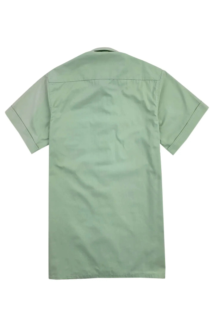 Custom Primary School Uniform Button Shirts Short Sleeve Embroidered Labels School Shirts Blouse School Uniform