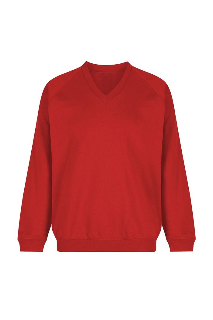 Premium Schoolwear Personalized Logo Solid Color Hoodies Unisex V-neck Sweatshirts
