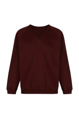 Premium Schoolwear Personalized Logo Solid Color Hoodies Unisex V-neck Sweatshirts