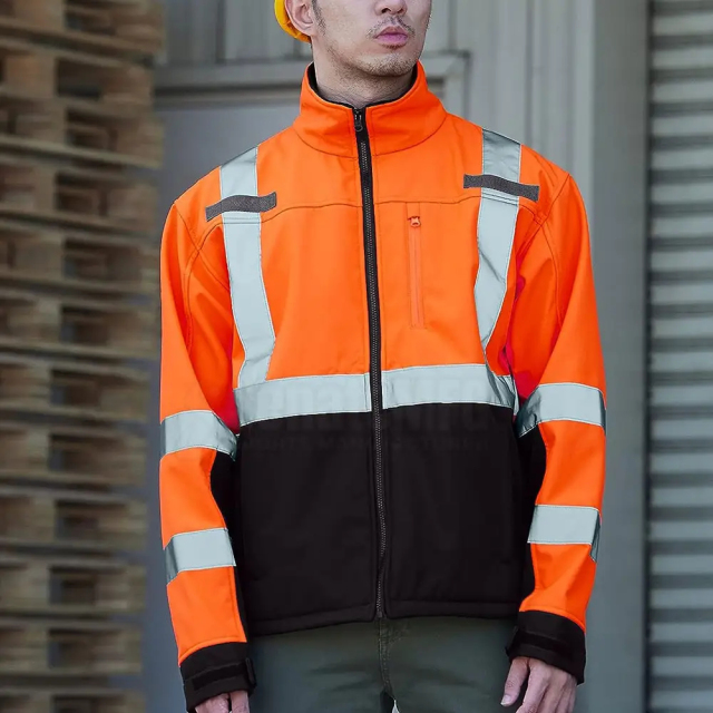 Customized Hot Sale Security OEM Workwear Safety Jackets Construction Hi Vis Clothing Reflective Work Jackets