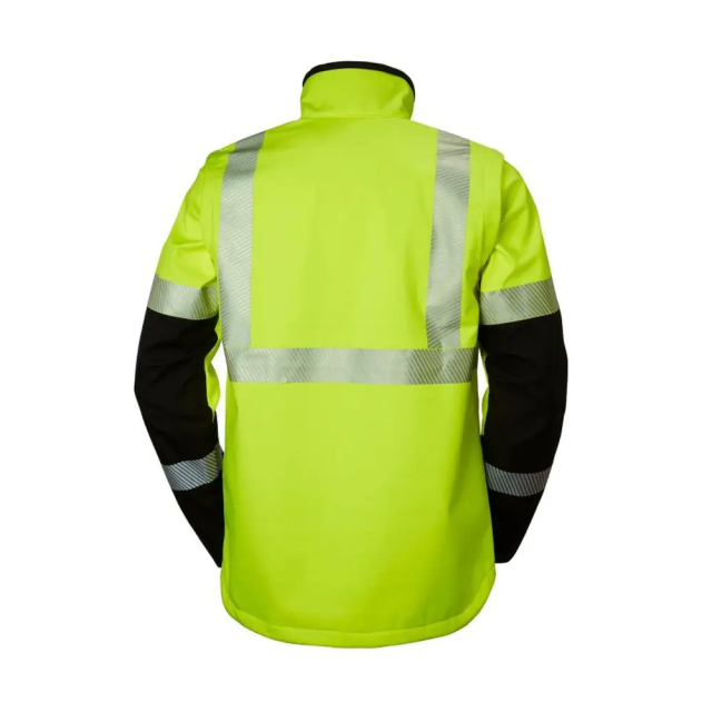 Reflective Workwear Hi-Vis Safety Jacket with Reflective Stripes Two-Tone Design Fuctional Jacket for Work