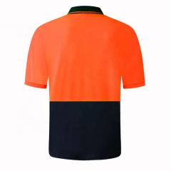 Quick Drying High Visibility Reflective Polo Shirt Factory Outlet Safety T-Shirt for Safety Workwear