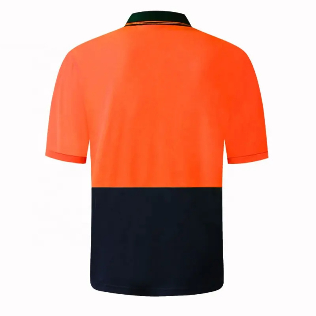 Quick Drying High Visibility Reflective Polo Shirt Factory Outlet Safety T-Shirt for Safety Workwear