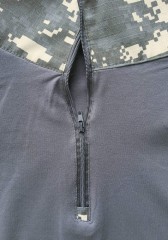 Men's Tactical Short Sleeve Shirt Military Style Outdoor Combat Shirt with Convenient Zipper Closure