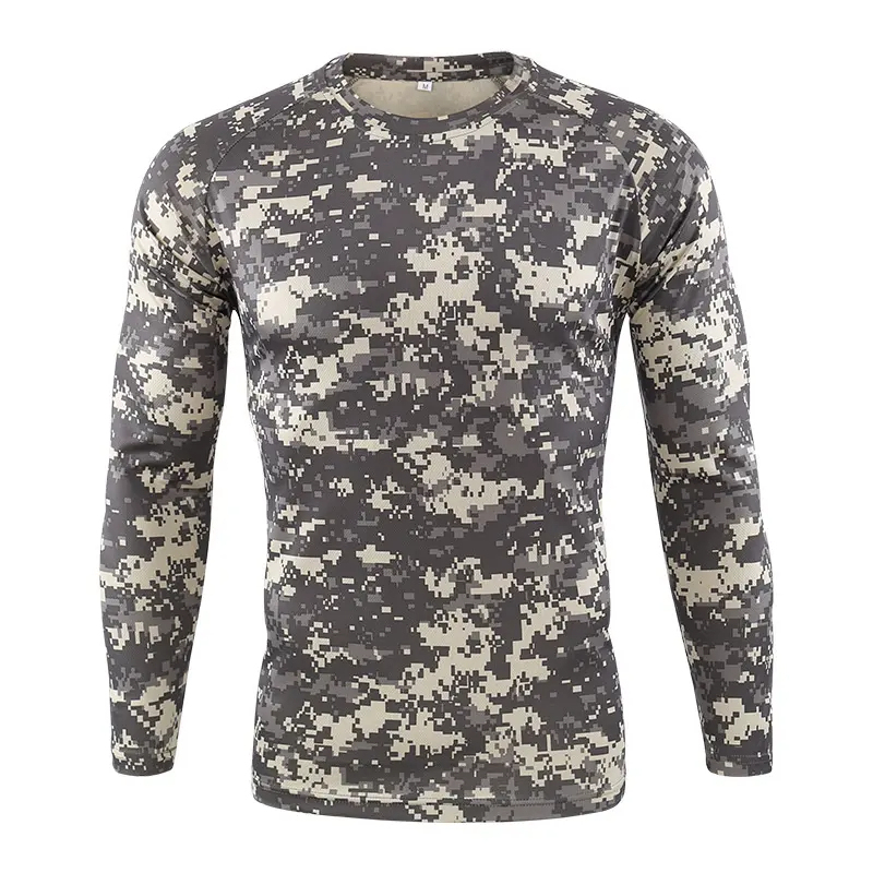 Camouflage T-shirts Breathable Long-sleeved Paintball Men Hunting Long Sleeved Shirts Uniform