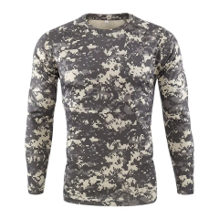Camouflage T-shirts Breathable Long-sleeved Paintball Men Hunting Long Sleeved Shirts Uniform