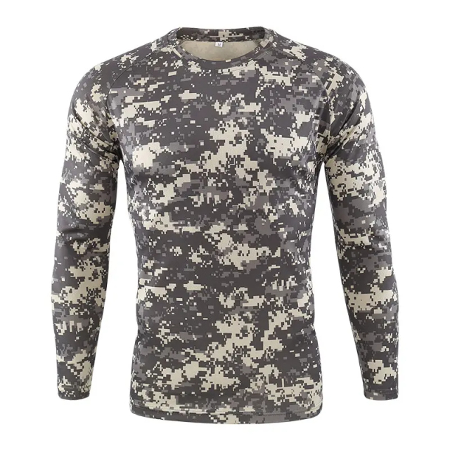 Camouflage T-shirts Breathable Long-sleeved Paintball Men Hunting Long Sleeved Shirts Uniform