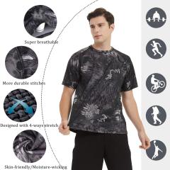 Outdoor Camo Clothes Lightweight Crew Neck Tactical Quick-drying Short Sleeve T-shirts Uniform