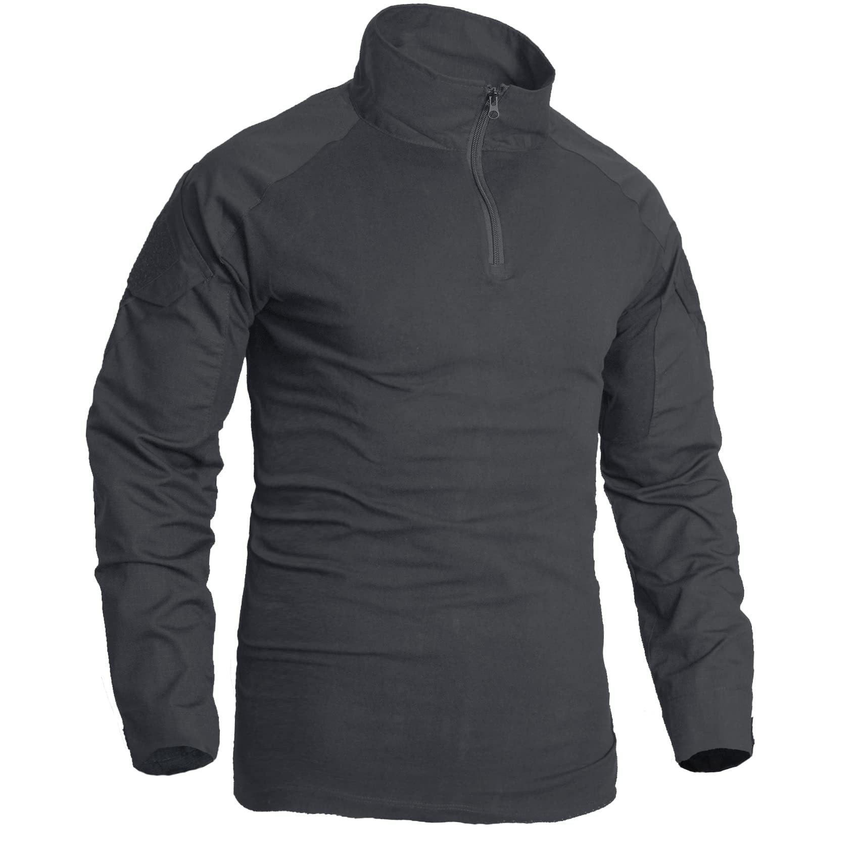 Custom Militarywear Men's Outdoor Black Long Sleeve Training T Shirts