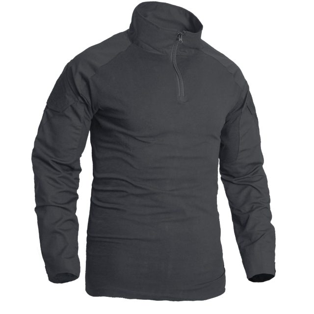 Custom Militarywear Men's Outdoor Black Long Sleeve Training T Shirts