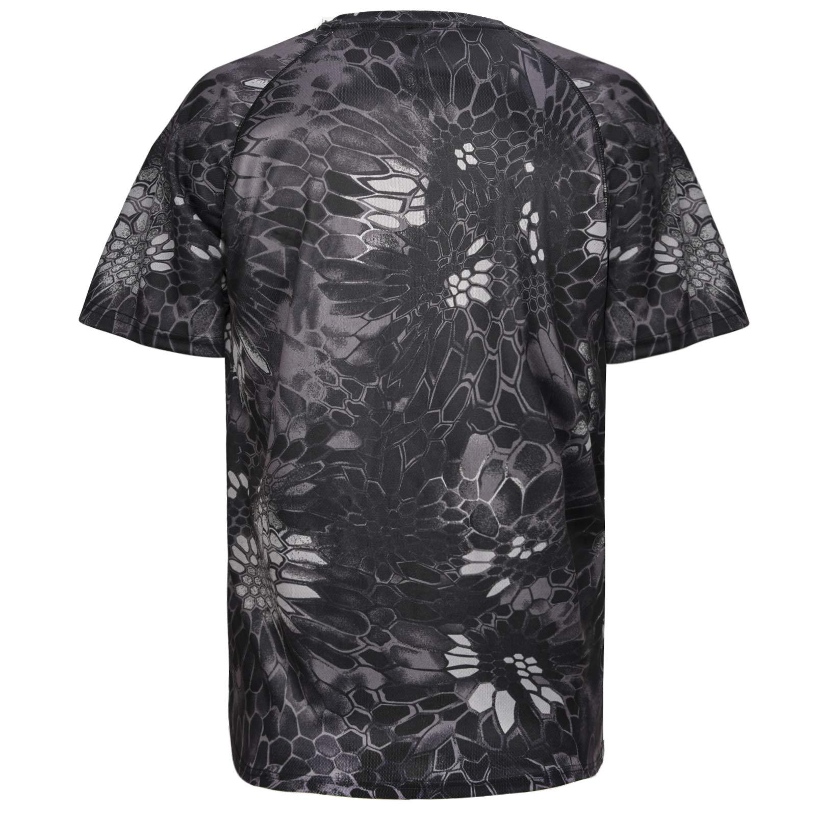 Outdoor Camo Clothes Lightweight Crew Neck Tactical Quick-drying Short Sleeve T-shirts Uniform