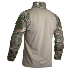 High Quality Outdoor Hiking Training Uniform Men's Tactical Combat T Shirt Long Sleeve Camo Shirt with 1/4 Zipper