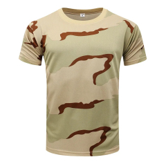 Camouflage Tactical Shirt Short Sleeve Men's Quick Dry Classic T-Shirt Men Training T Shirt Camo Outdoor Hiking Hunting Shirts