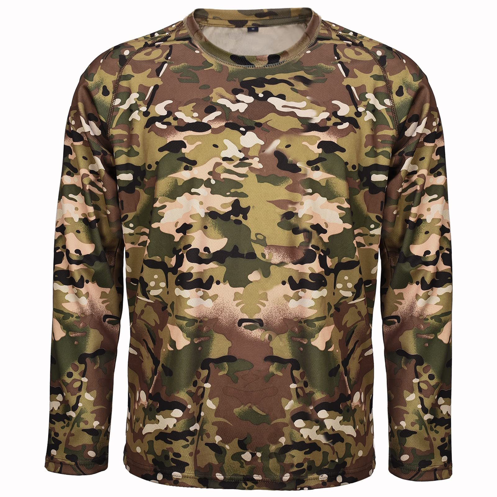 New style Multi Colors MiIlitary Wear Camouflage Shirt for Men Camouflage T Shirts Long Sleeves