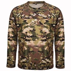 New style Multi Colors MiIlitary Wear Camouflage Shirt for Men Camouflage T Shirts Long Sleeves