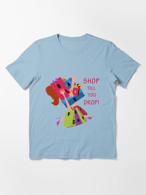 Single-sided Printed Short Sleeve T-shirt Black Friday Promotional Short Sleeve Shirt
