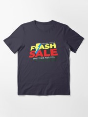 Market Promotional Staff Wear Shirt Printed Shirt Classic Crew Neck T-Shirt
