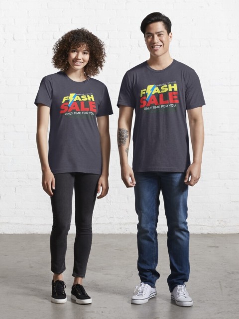 Market Promotional Staff Wear Shirt Printed Shirt Classic Crew Neck T-Shirt