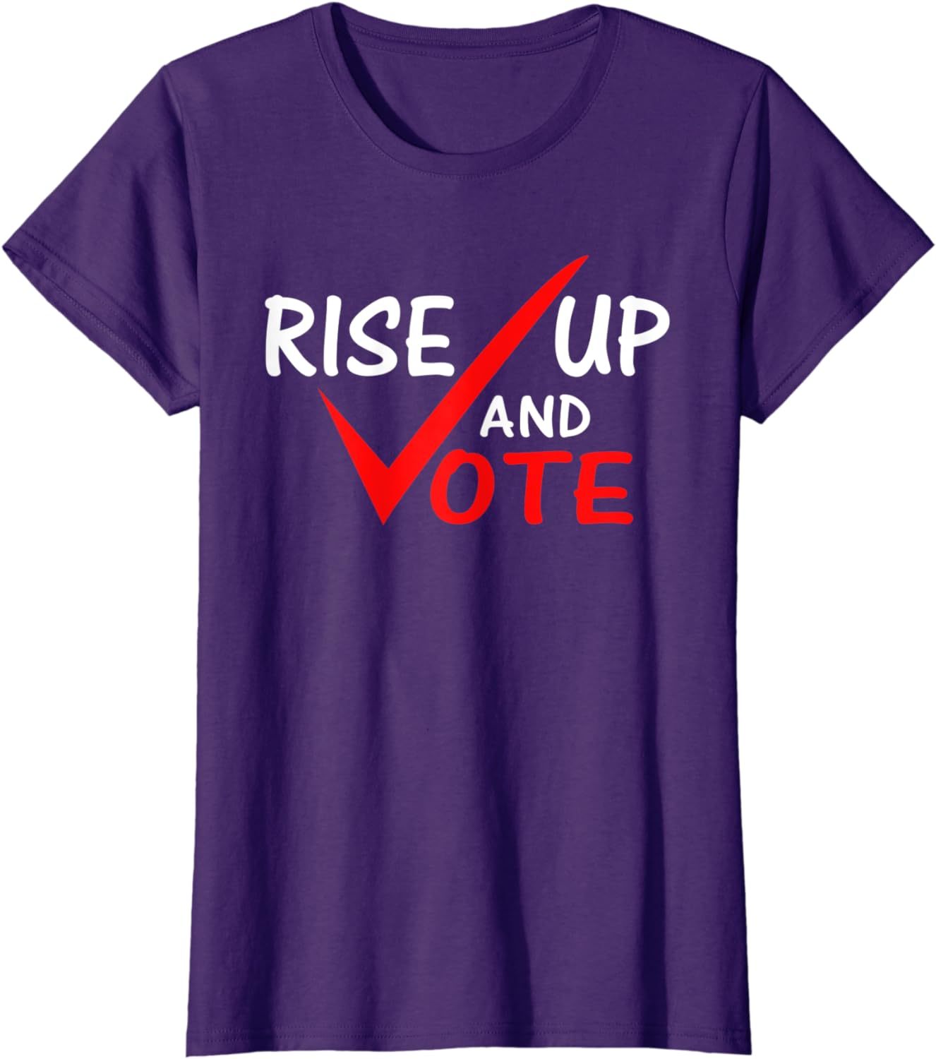 Men Women Trendy Election Campaign T Shirt Rise Up And Vote Election Short Sleeve Shirt