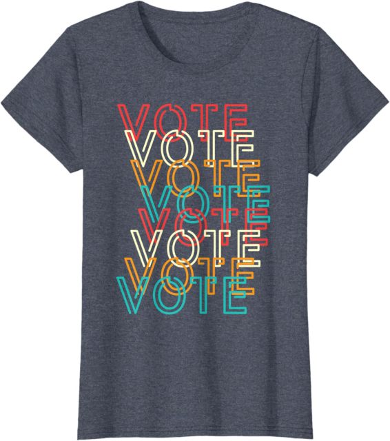 Men's and Women's Voter Election Sublimation Printing Campaign Voting T-Shirts