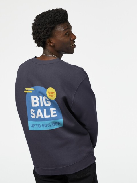 Big Sale Tag Pullover Sweatshirts featuring Double-sided Printing Customized Logo Design
