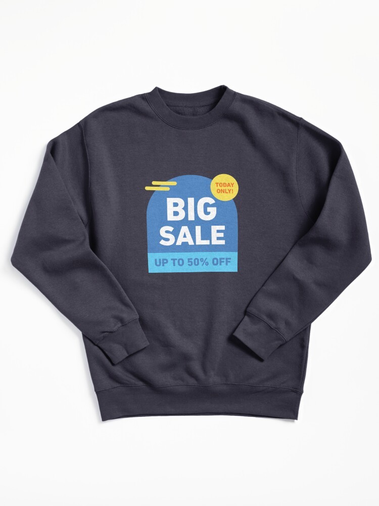 Big Sale Tag Pullover Sweatshirts featuring Double-sided Printing Customized Logo Design