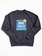 Big Sale Tag Pullover Sweatshirts featuring Double-sided Printing Customized Logo Design