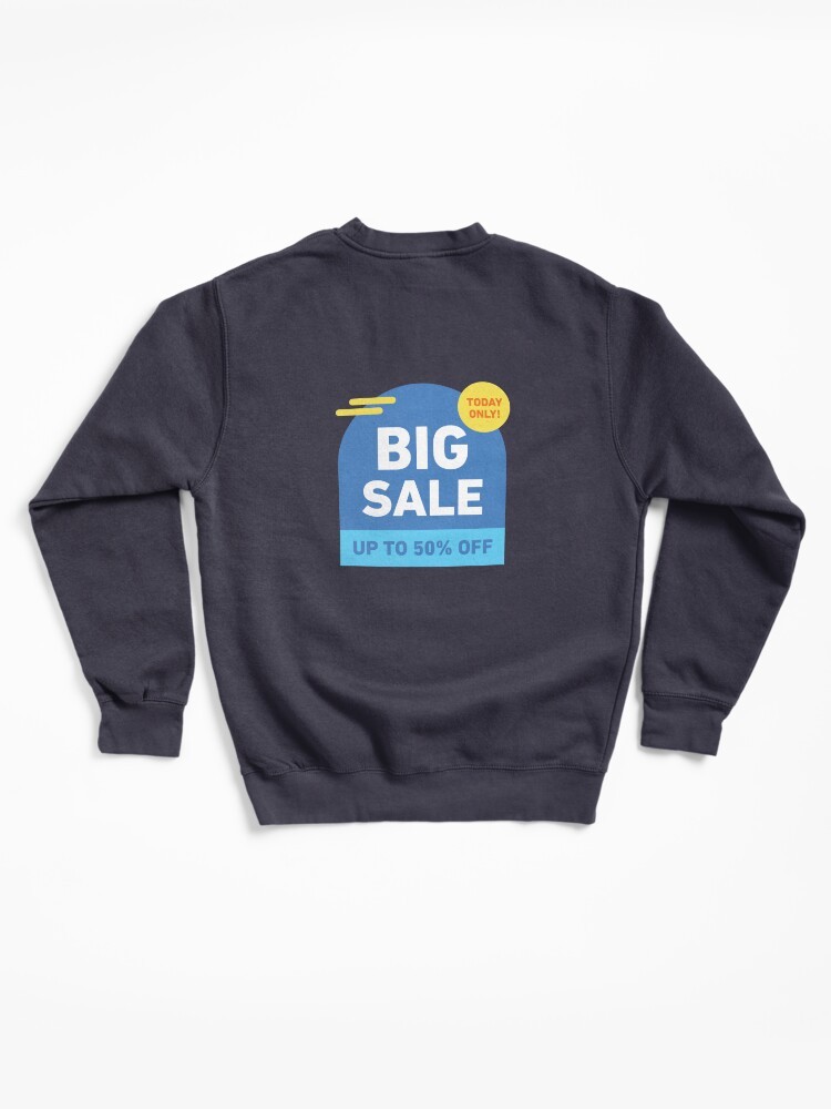 Big Sale Tag Pullover Sweatshirts featuring Double-sided Printing Customized Logo Design