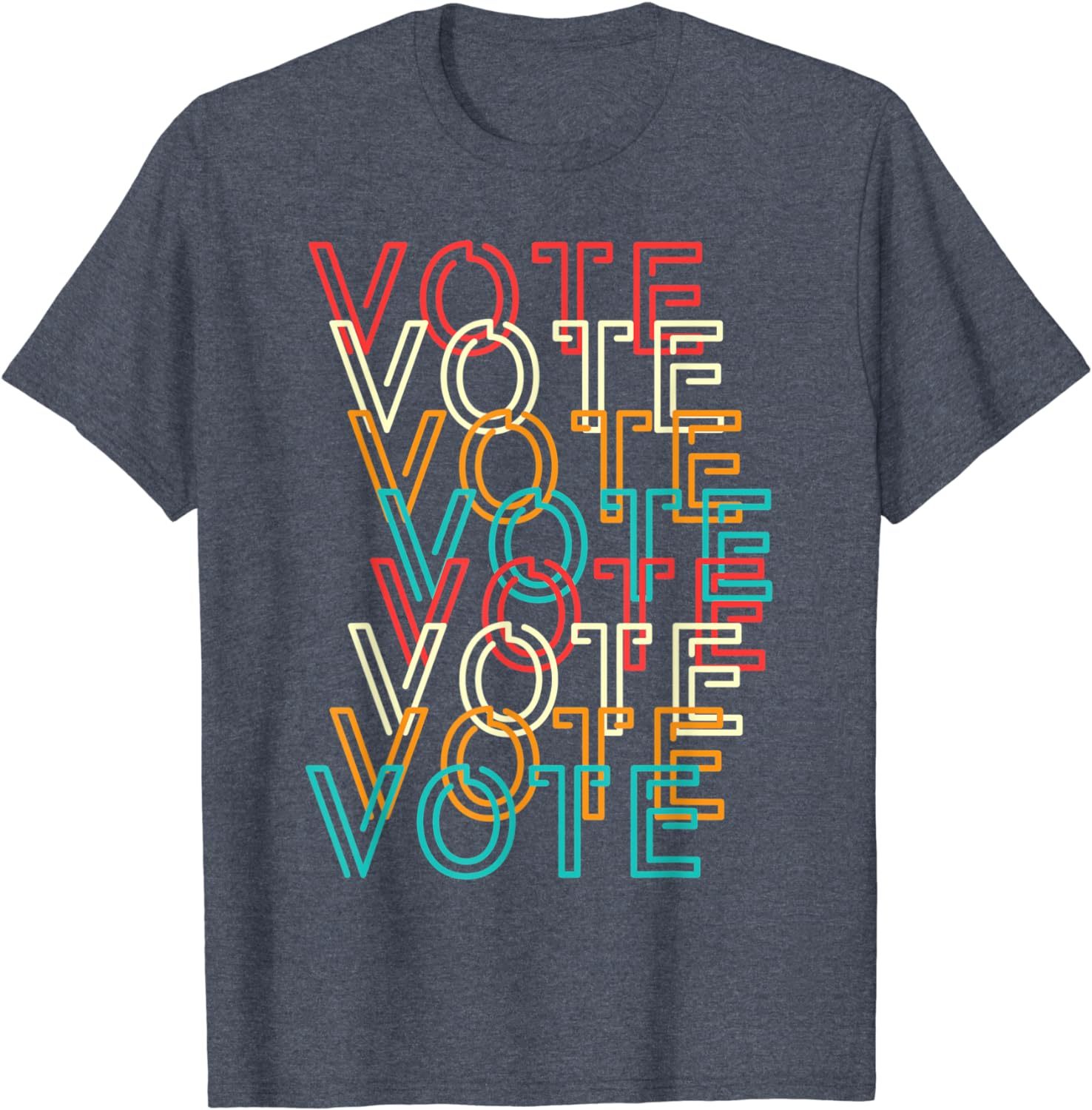 Men's and Women's Voter Election Sublimation Printing Campaign Voting T-Shirts