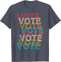 Men's and Women's Voter Election Sublimation Printing Campaign Voting T-Shirts
