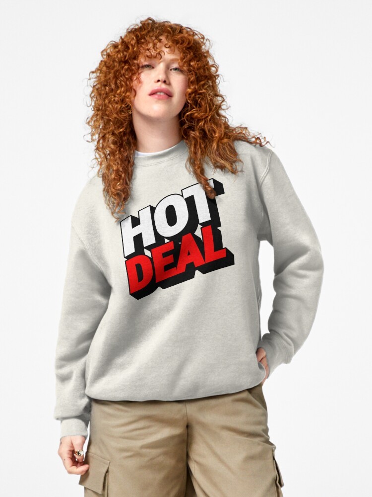 Pullover Sweatshirt Hot Deal Sale Promotion Tag Staff Shirt Long Sleeve