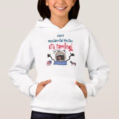 2024 Latest Design Presidential Election Unisex Double-sided Print Pullover Hoodie with Kanga Pocket