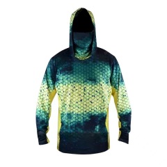 Fishing clothing fly fishing Luya hoodie summer men's long sleeve sun protection clothing with hat band face shield