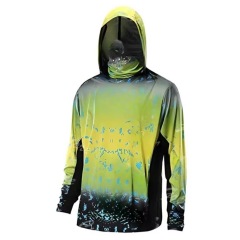 New men's quick-drying breathable fishing suit Lightweight fishing suit with dust mask and UV protection