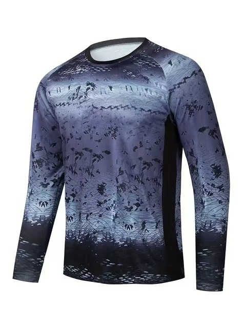 New UV long sleeve fishing gear fishing clothing summer outdoor quick drying light breathable T-shirt fishing clothing