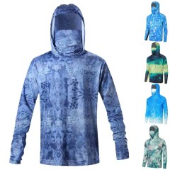 Fishing clothing quick drying sun protection clothing Men's ice silk quick drying breathable fishing clothing Summer fishing clothing