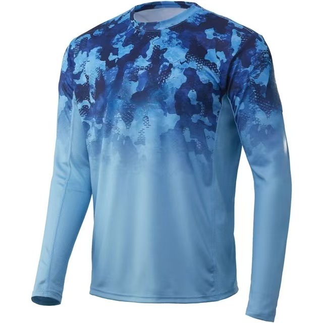 New UV long sleeve fishing gear fishing clothing summer outdoor quick drying light breathable T-shirt fishing clothing