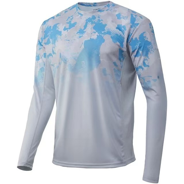 New UV long sleeve fishing gear fishing clothing summer outdoor quick drying light breathable T-shirt fishing clothing