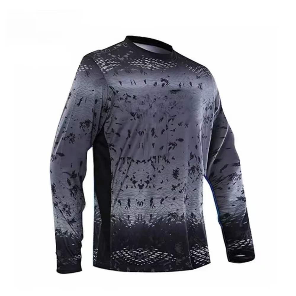 Long sleeve fishing clothing UV protection men's outdoor sweatshirt Upf 50 clothing High performance breathable fishing clothing
