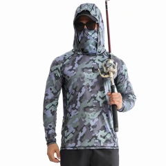 Quick-drying fishing clothing men's and women's breathable sunscreen clothing men's ice silk UPF50+ UV-proof sun-protective clothing summer