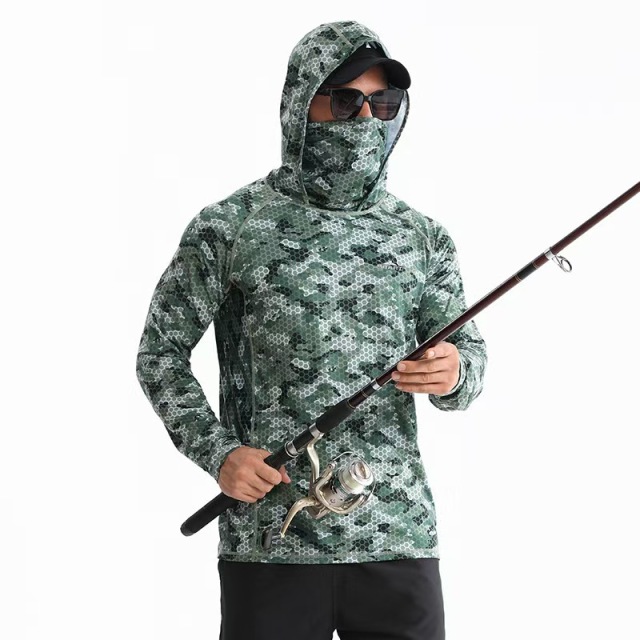 Quick-drying fishing clothing men's and women's breathable sunscreen clothing men's ice silk UPF50+ UV-proof sun-protective clothing summer