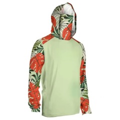 New men's sunblock Upf 50+ long sleeve fishing suit UV mask hooded fishing suit