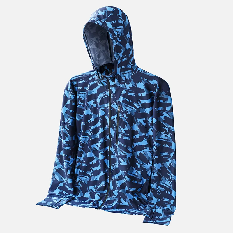 Custom UV Long Sleeve Fishing Shirt With Neck Gaiter UPF 50+ Performance Fishing Jersey Wear Men's Fish Clothing Hoodie
