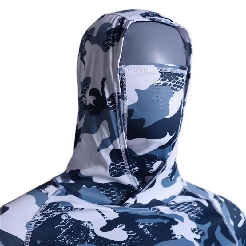 Fishing Clothes Long Sleeve Men Outdoor Hooded Quick Dry Fishing Shirts Jersey Summer Hoodies