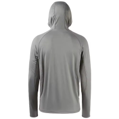 Custom Sublimation Fishing Wear Performance UPF 50+ 100% Polyester Quick Dry Adult Hoodie Uv Fishing Shirts
