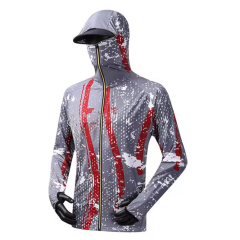 Breathable Quick Dry Lightweight Long Sleeve Fishing Hoodie Shirts Custom Your Design Sublimation Men's Fishing Jersey
