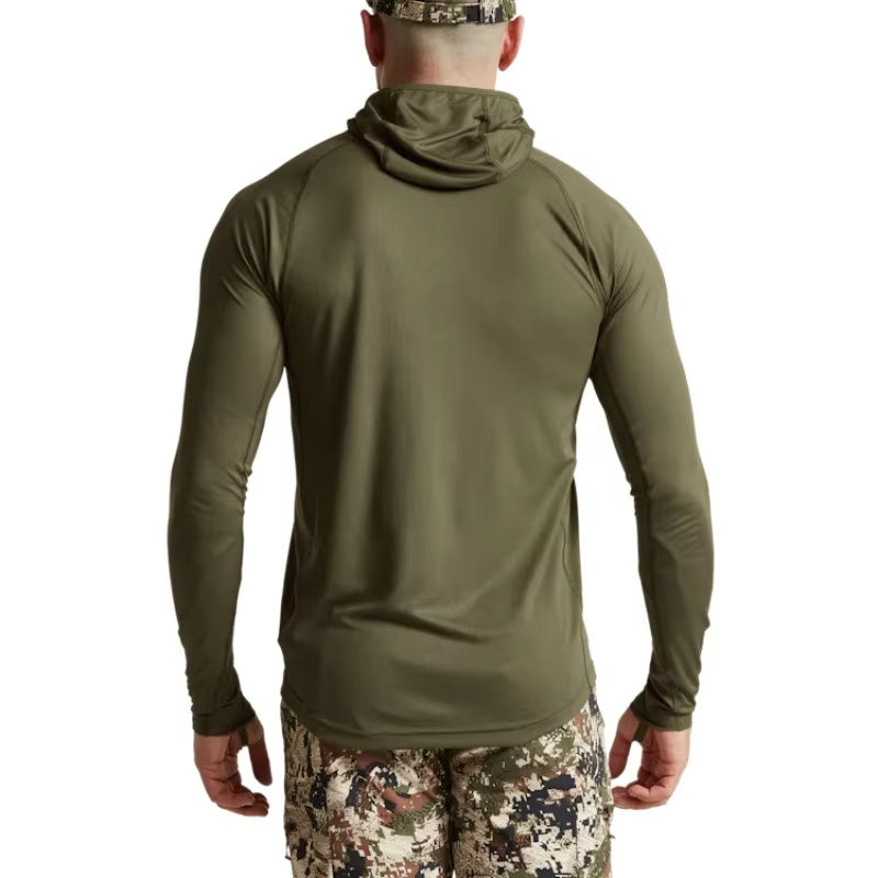 Core lightweight moisture wicking hoodie hunting clothing Camouflage clothing Mask pullover hunting shirt Fishing clothing
