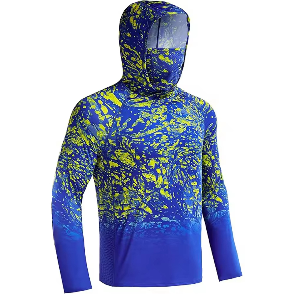Wholesale waterproof fishing clothing Anti UV Polyester Men Custom Style Fishing Shirts for Outdoor