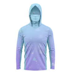 Anti Sweat Long Sleeve Fishing Shirt, Custom LOGO, Breathable Quick Dry, UV Protection UPF 50 Durable Polyester