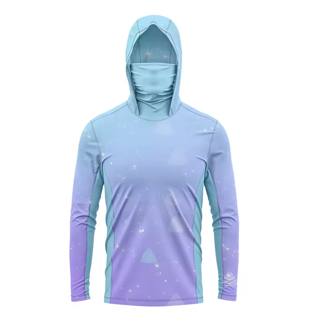 Anti Sweat Long Sleeve Fishing Shirt, Custom LOGO, Breathable Quick Dry, UV Protection UPF 50 Durable Polyester